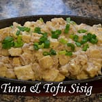 how to cook tuna and tofu sisig